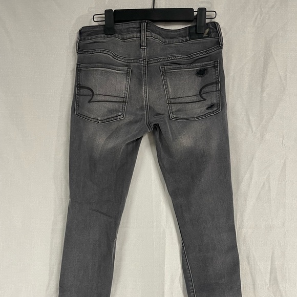 American Eagle super stretch super low jeggings  size 6 black - Picture 2 of 5